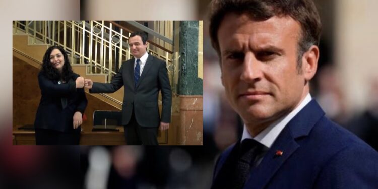 Osmani dhe Kurti bashkë në takim te Macroni