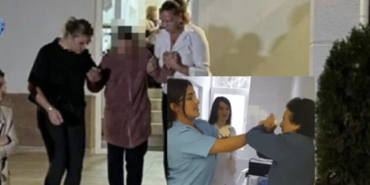 Pasi u liruan 3 infermieret, reagon ashpër vajza e të moshuarës që u rrah