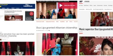 Nënshtetësia shqiptare e Dua Lipës “pushton” mediat botërore