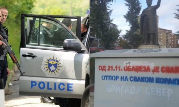 Policia nis hetimet për grafitet në Mitrovicën e Veriut