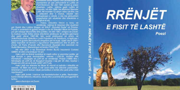 Poeti dhe veprimtari i çështjes kombëtare që jeton në Zvicër, Haki Latifi boton librin “RRËNJËT E FISIT TË LASHTË”