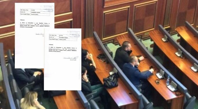 Kuvendi i publikon shkresat e dorëheqjeve të dhjetë deputetëve të Listës Srpska