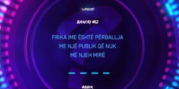 “Frika ime është përballja me publikun”, thotë banori/banorja i/e 12-të i/e BBVK