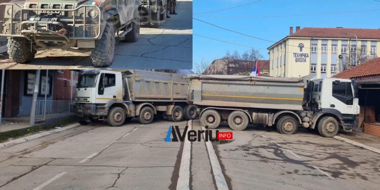 KFOR-i vendoset pranë barrikadave në Lagjen e Boshnjakeve