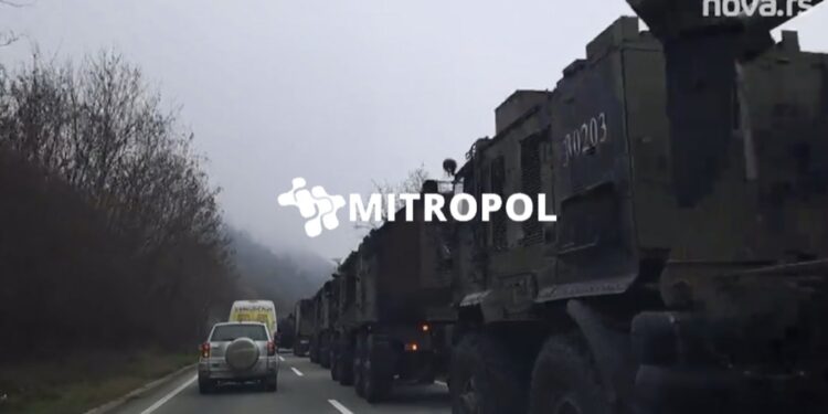 Mediumi serb Nova.rs: Ushtria serbe vendoset me artileri pranë Jarinjes (VIDEO)