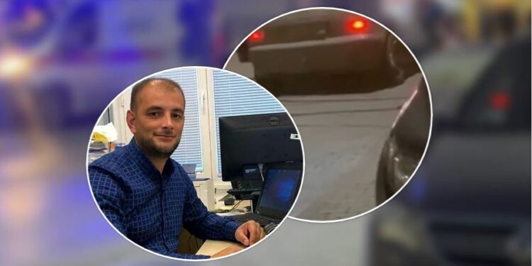 Pamje nga vendi ku u gjet pa shenja jete një 37-vjeçar në një veturë në Kaçanik