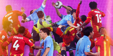 Uruguai – Gana, formacionet zyrtare