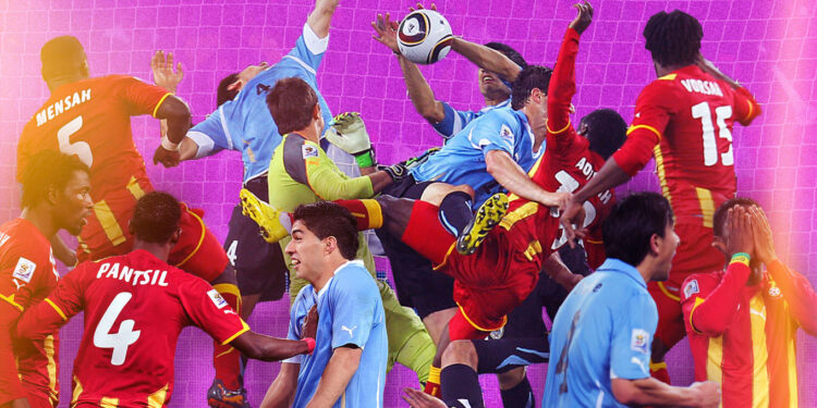 Uruguai – Gana, formacionet zyrtare