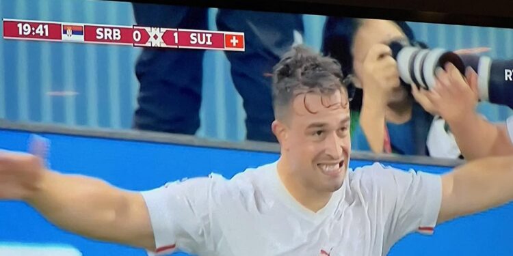 Xherdan Shaqiri shënon kundër Serbisë