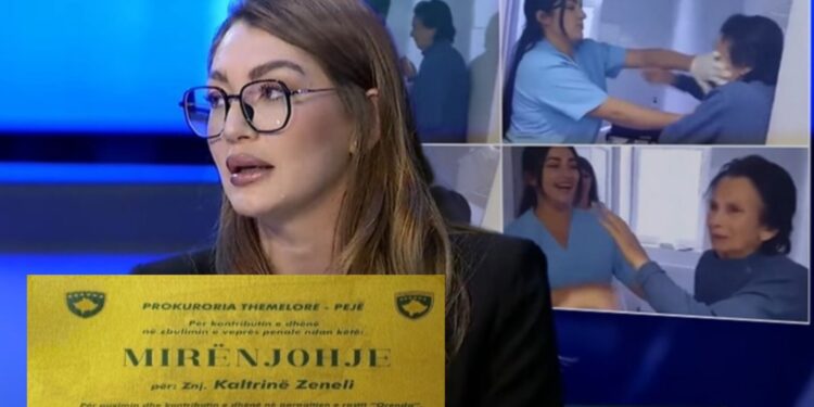 Aktorja që publikoi videon e rastit “Orenda” nderohet me mirënjohje nga Prokuroria, por Kaltrina Zeneli tregohet modeste dhe mirënjohjen ia dedikon vajzës që ia dërgoi videon