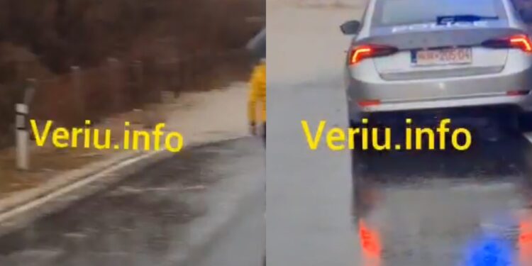Mos u nisni nga Mitrovica për Skenderaj dhe anasjelltas, policia bllokon rrugën pas vërshimeve (Video)