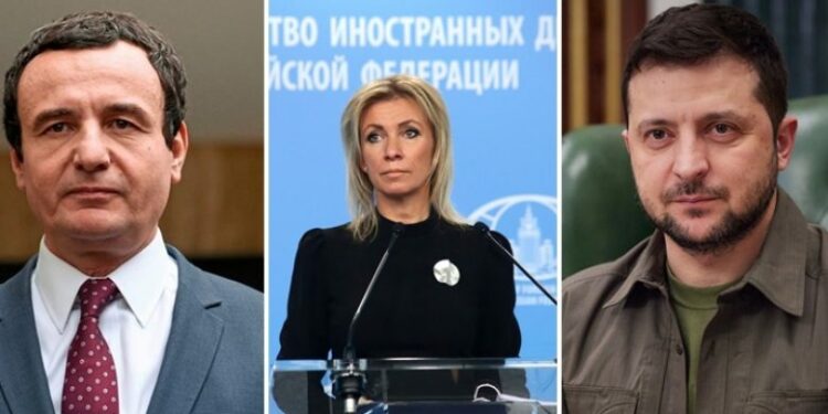 Zëdhënësja ruse i quan Kurtin e Zelenskyn nazistë