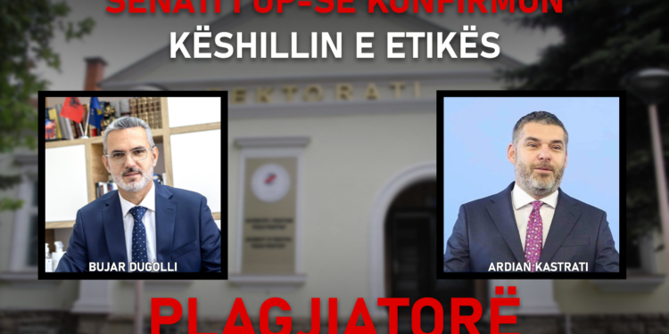 OCRA: Këshilli i Etikës së UP-së shpallë plagjiatorë Dugollin e Kastratin