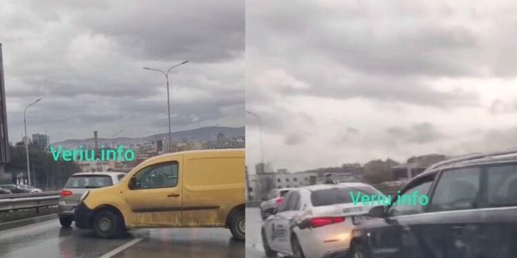 Aksident zingjiror në Veternik, shtatë vetura të përfshira