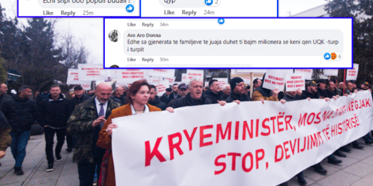 Familjarët e dëshmorëve shahen e fyhen në rrjete sociale veç pse protestuan ndaj Kurtit