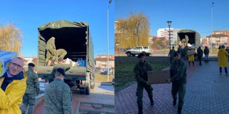 Ushtria e Kosovës në mbështetetje të qytetarëve të Mitrovicës e Skënderajt