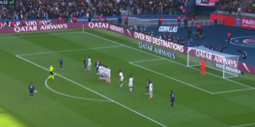 Messi me gol spektakolar nga gjuajtja e lirë ia jep fitoren PSG-së