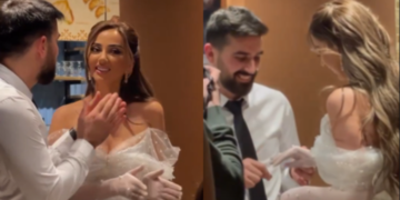 Fejohet vajza e vogël e Shkurte Fejzës, dalin pamjet nga ceremonia (VIDEO)