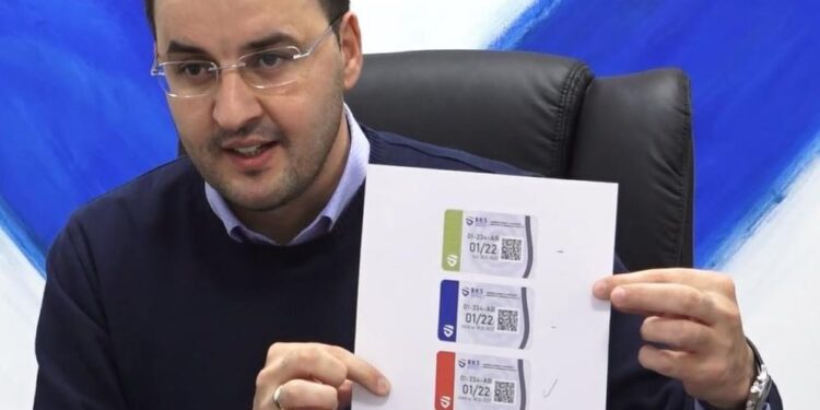 BKS: Nga 16 marsi s’ka më vetura pa stikersa
