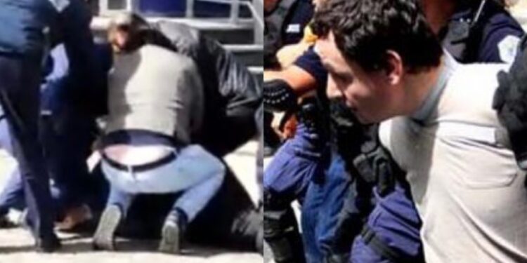 Nuk pranoi t’ia dëgjojë shqetësimet, policia e tërheq zvarrë qytetarin si Kurtin dikur