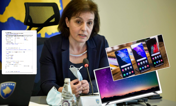 Ministria e Donika Gërvallës ndan rreth 6 mijë euro për telefona të modelit të ri dhe smart TV