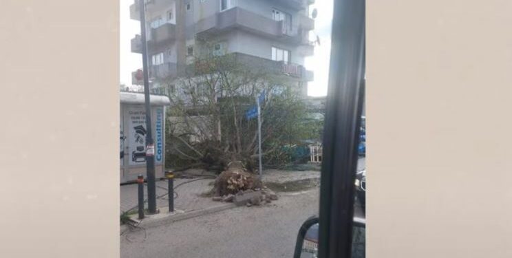 Erërat e forta shkaktojnë dëme në Pejë