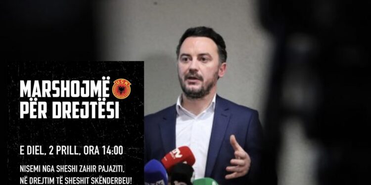 Molliqaj merr pjesë në marshimin për Hashim Thaçin e të tjerët: UÇK-ja s’mund të gjykohet