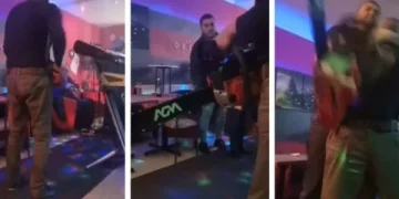 Çmenduri në Serbi: Burri hyn në një klub nate me motorsharrë