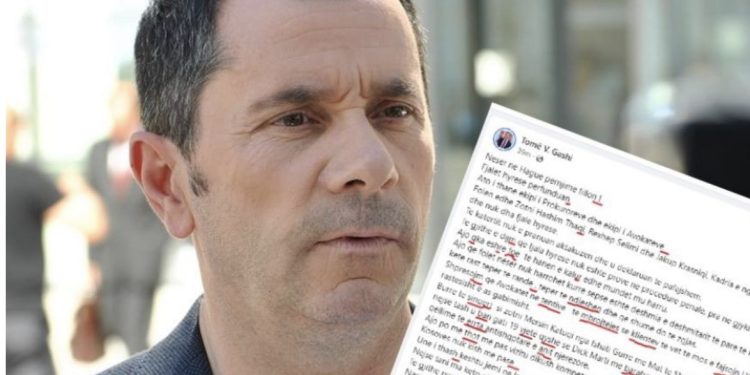 Tomë Gashi shkruan diçka për Specialen, i bën rreth 50 gabime drejtshkrimore