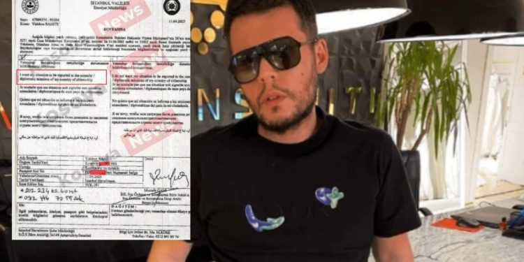 Publikohet dokumenti i policisë turke: Valdrin Sahiti u arrestua në Stamboll