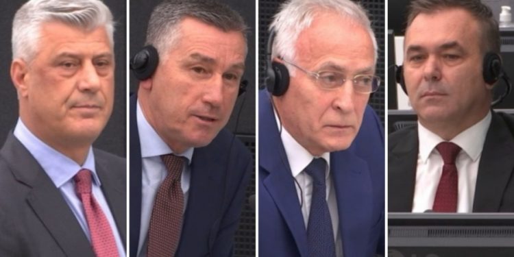 Dhjetë seanca gjatë majit për gjykimin ndaj Thaçit, Veselit, Krasniqit e Selimit