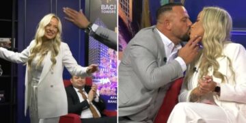 Gjermanka e “kall” me këtë vallëzim tërheqës Rasimin. Ai nuk përmbahet, e puth live ne emision!