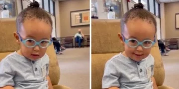 Prekëse: Vogëlushit i vendosin syze dhe për herë të parë shikoi nënën