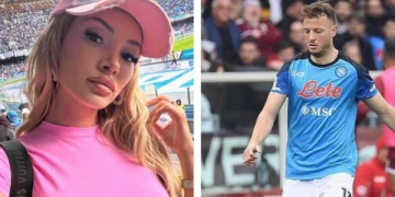 Era Istrefi e pranishme në stadiumin e Napolit, përcjell Amir Rrahmanin