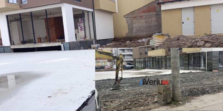 Pas raportimit të Veriu.info reagon Inspekcioni i komunës së Mitrovicës, ndëpren punimet paleje të “Oki Sh. P. K” të pllakës së betonit