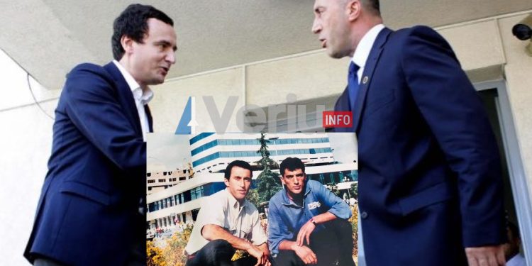 Kryeministri Albin Kurti shpërndan në Facebook një postim me një foto të Ramush Haradinajt gjatë luftës