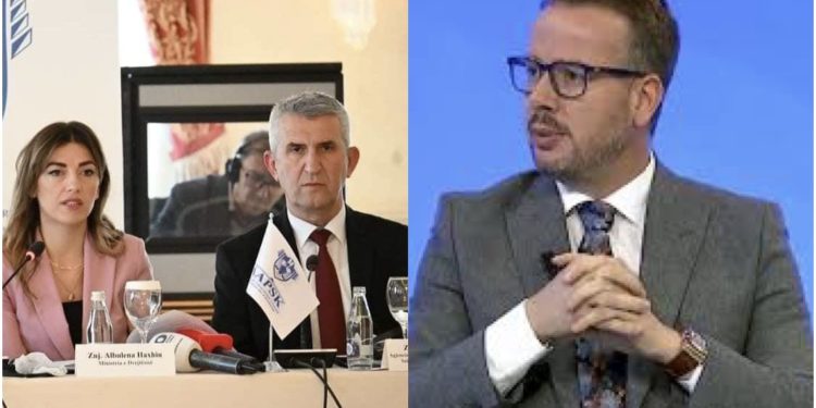 Gazetari Kajtazi: Ky njeri në krah të Albulena Haxhiut ka qenë udhëheqës i UDB-së në Klinë, tash është UD i drejtorit të Agjencisë për Sekuestrim dhe Konfiskim të Pasurisë