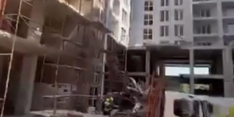 Lëndohet një punëtor në Ferizaj, e zënë skelet e një objekti banesor (Video)