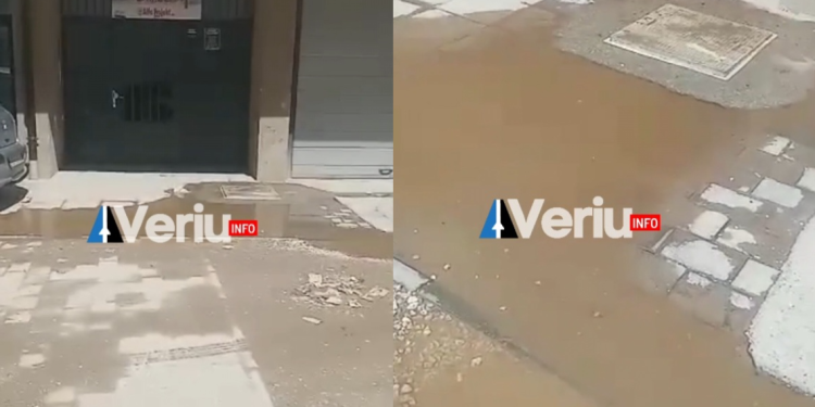 Shpërthen kanalizimi te “Kullat e Latës”, ankohen banorët: Qe dy javë na myti era” (Video)