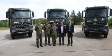 Gjermania i jep donacion FSK-së tre kamion në vlerë 405 mijë euro