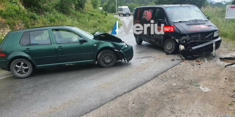 Aksident mes 2 veturave te liqeni i Batllavës, lëndohen dy persona