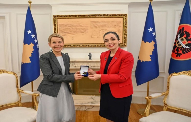 Osmani priti në takim lamtumirës përfaqësuesen UNDP-së, Maria Suokko