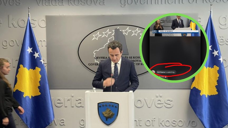 Kurti po e kritikonte – Edi Rama “kapet” mat duke e ndjekur live