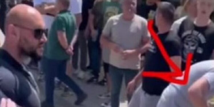 Policia me video demaskon keq serbin i cili gënjeu se u lëndua nga një veturë në Graçanicë