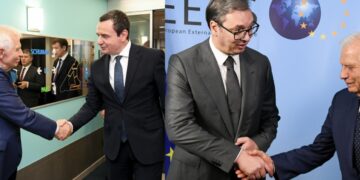 Mbi 4 orë diskutime me Kurtin e Vuçiqin, Borrell del para gazetarëve dhe tregon se për diçka janë pajtuar