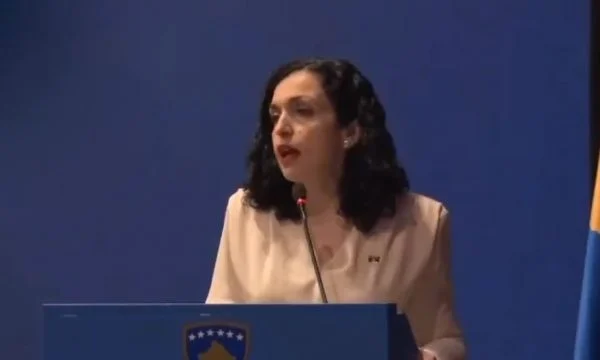 Pritja pa diplomatët kryesorë, kë e përshëndeti Osmani në fjalën e saj