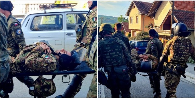 15 ushtarë të KFOR-it kthehen në Itali, pas plagosjeve në veri