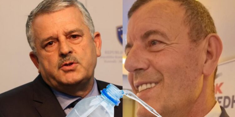 Veliu i hedh ujë Gashit në Kuvendin e LDK-së në Podujevë: “Nashta e pa që jam i zhegitun dhe më freskoi”