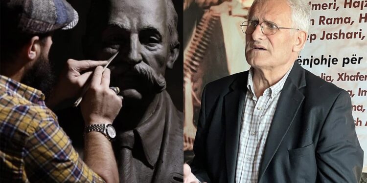 Për nder të Ditës së Çlirimit të komunës së Skenderajt përurohet busti i heroit Idriz Rrecaj, vepër e realizuar bukur nga skulptori Sabri Behramaj e cila u vlersua lart nga intelektuali Fazli Hajrizi: Gishtërinjtë e tij, siç thoshte me të drejtë Mikelanxhelo, i drejton intelekti i tij