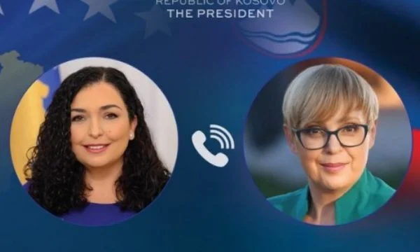 Osmani flet për zhvillimet në Kosovë me presidenten e Sllovenisë
